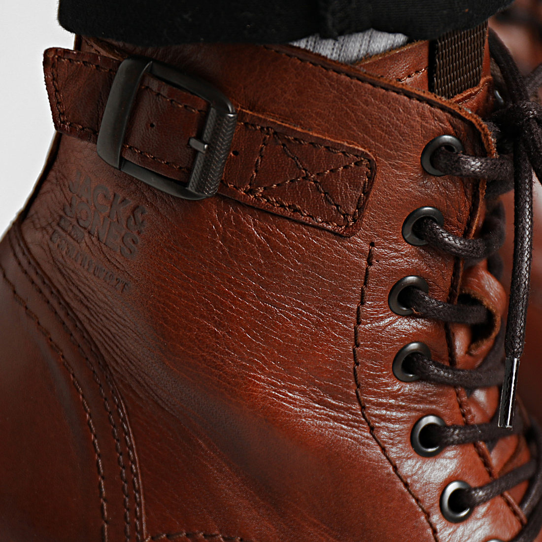 jack and jones cognac boots