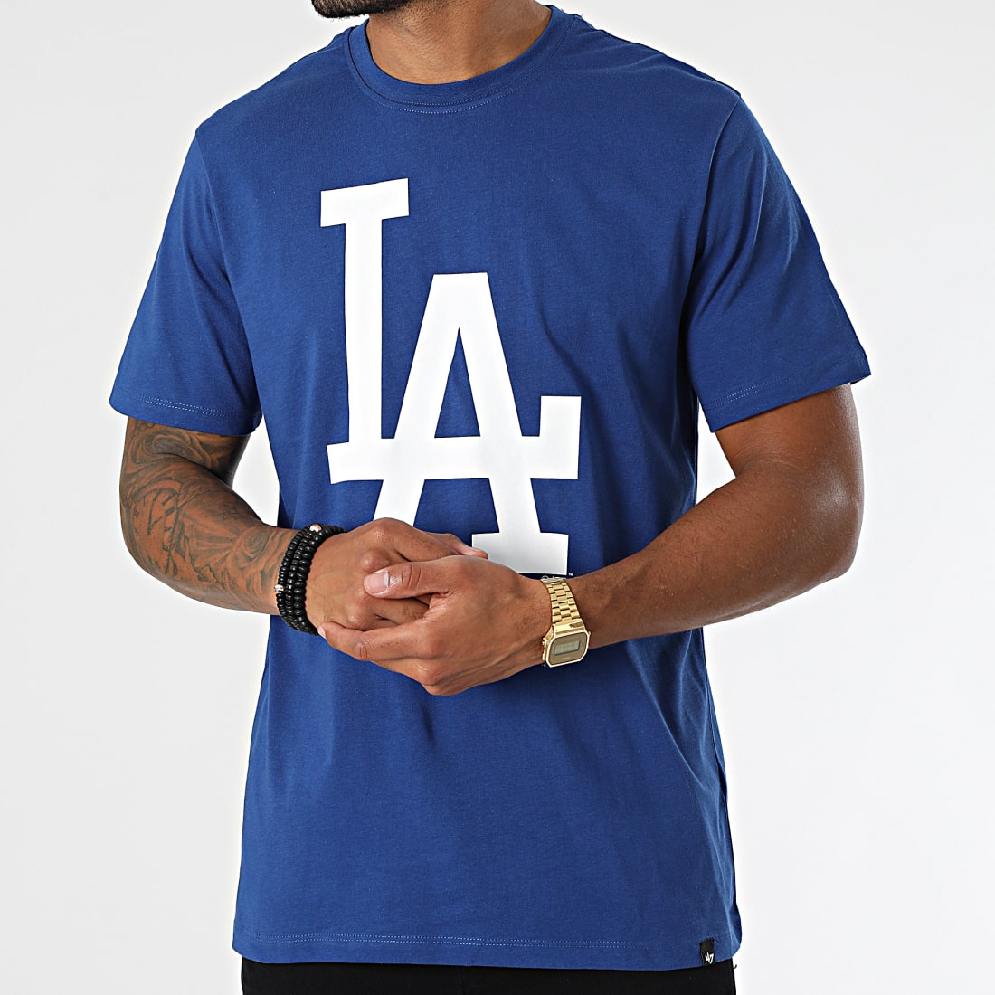 47 MLB Los Angeles Dodgers Imprint Echo Short Sleeve T-Shirt White