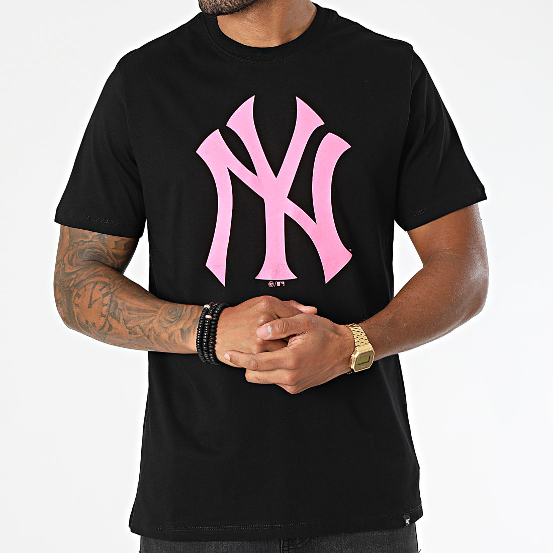 Order 47 Brand MLB New York Yankees '47 ECHO Tee jet black T-Shirts from  solebox