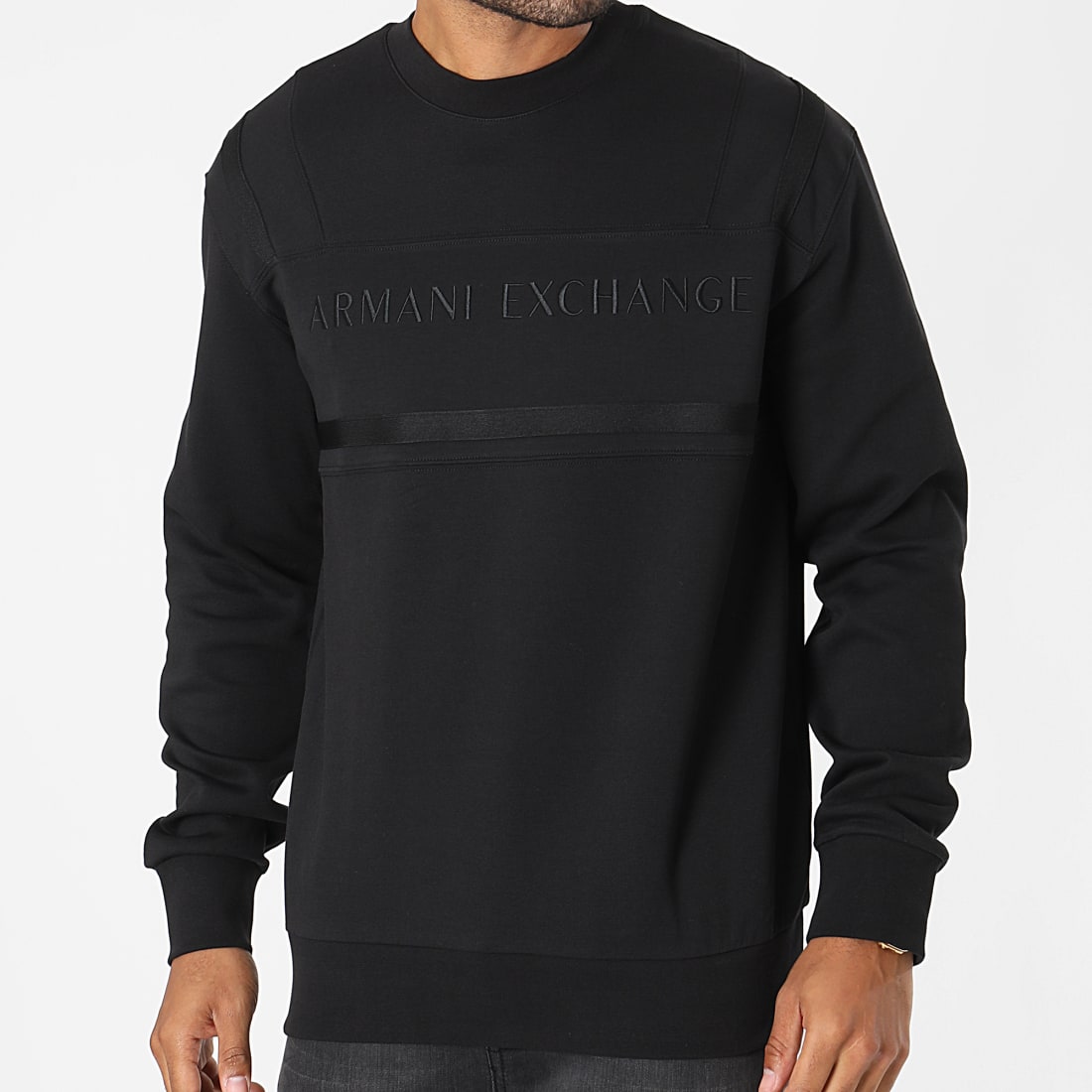 Armani Exchange Sweat Crewneck 6KZMFPZJ6MZ Noir
