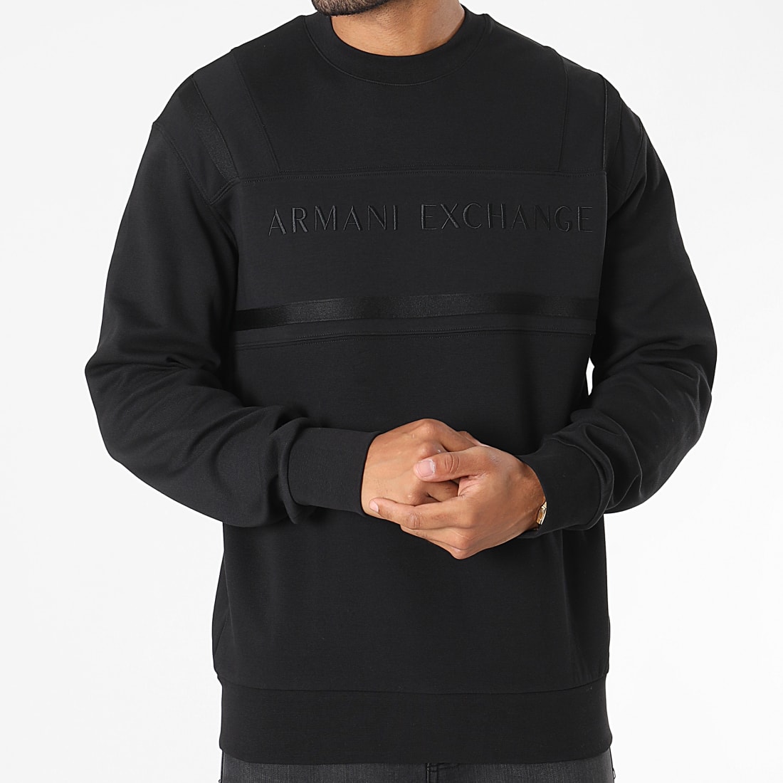 Armani Exchange Sweat Crewneck 6KZMFPZJ6MZ Noir