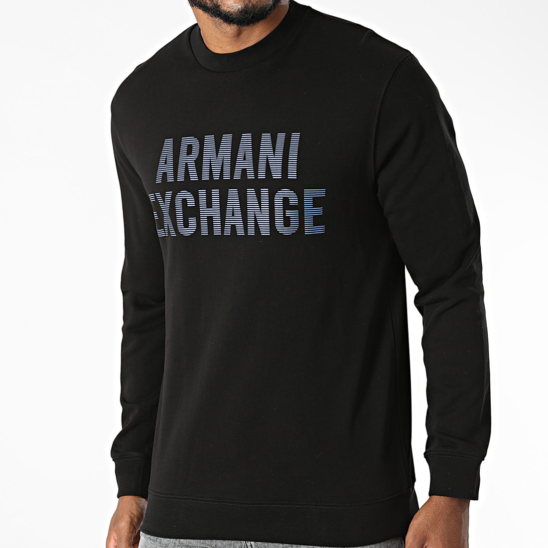 Armani Exchange Sweat Crewneck 6KZMGRZJ8CZ Noir