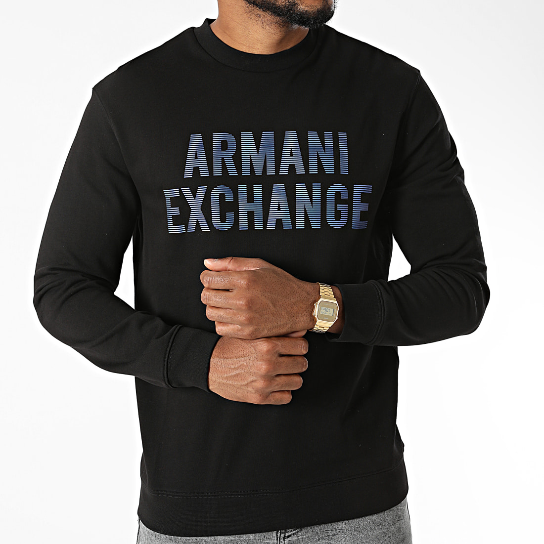 Armani Exchange Sweat Crewneck 6KZMGRZJ8CZ Noir