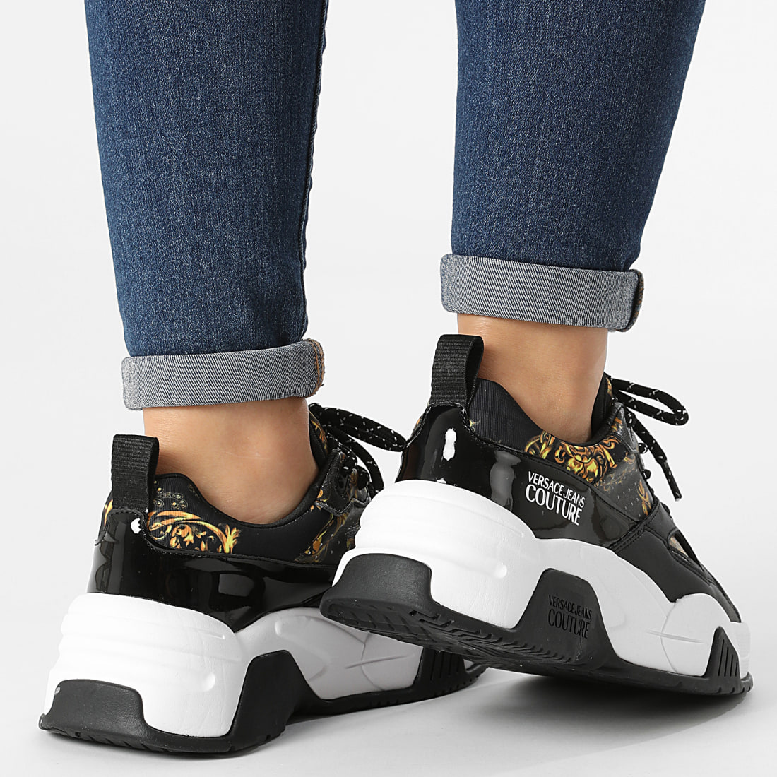 Versace Jeans Couture Baskets Femme Fondo Stargaze 71VA3SF3 Black