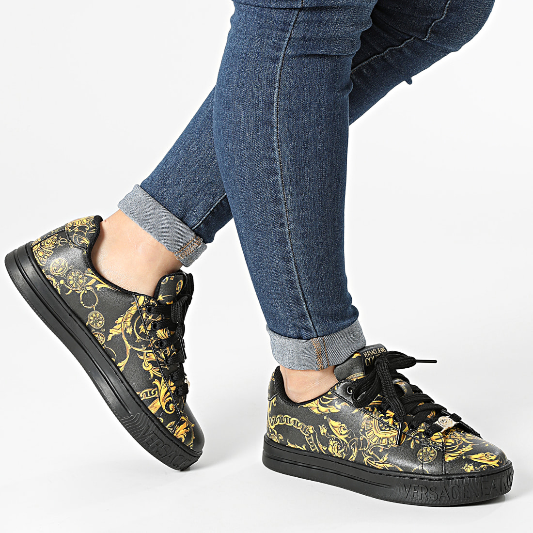 baskets femme versace