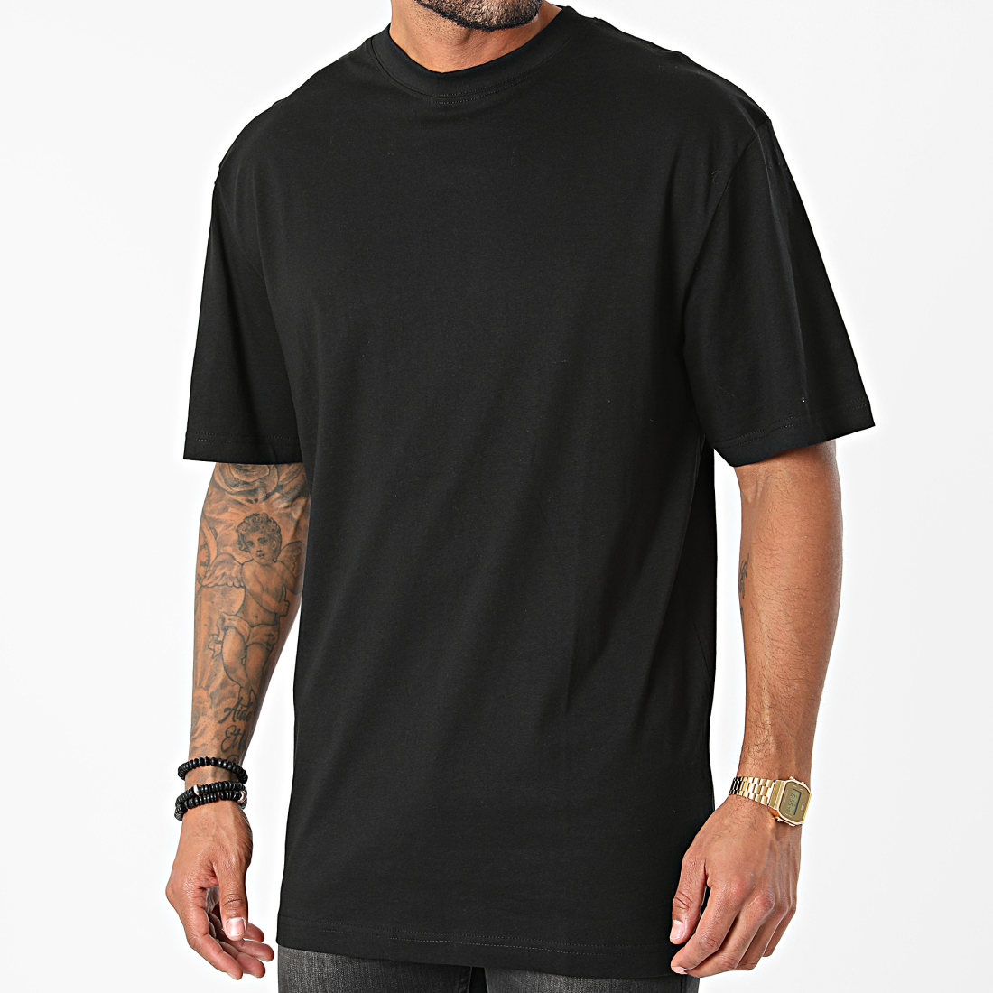 T-shirts Urban Classics L.A. College Oversize Tee Black