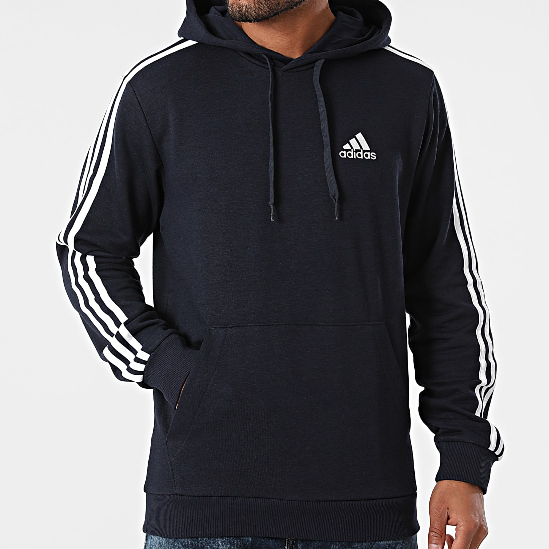 Adidas Performance - Sweat Capuche A Bandes GK9081 Bleu Marine -  LaBoutiqueOfficielle.com