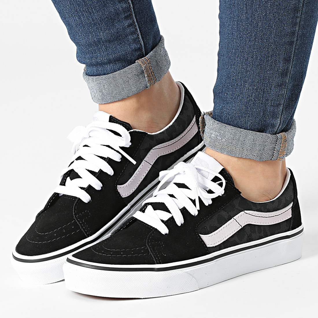 Vans noir sales et leopard femme
