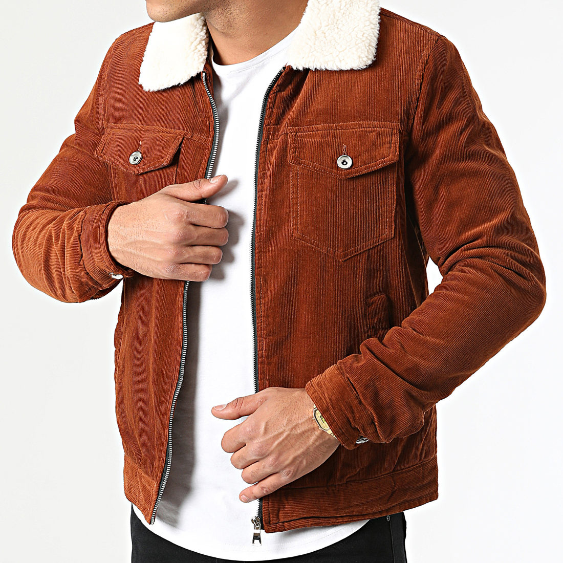 Veste col mouton hotsell