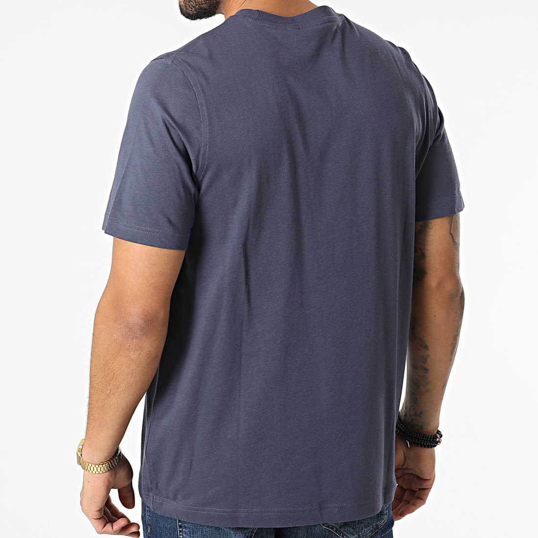 Adidas Originals - Tee Shirt Trefoil HE9512 Bleu Marine - LaBoutiqueOfficielle.com