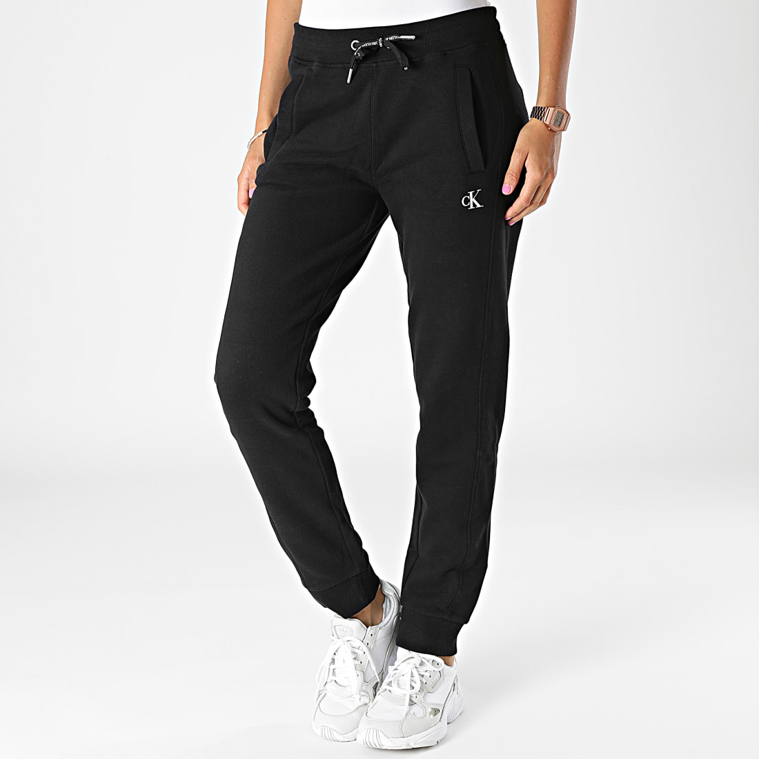 Pantalon de jogging femme Calvin Klein Jeans Noir - Pallas cuir