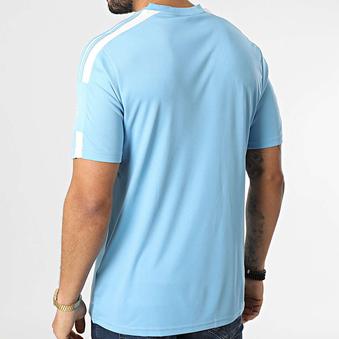 Adidas Performance - Tee Shirt De Sport A Bandes GN6726 Bleu Clair -  LaBoutiqueOfficielle.com
