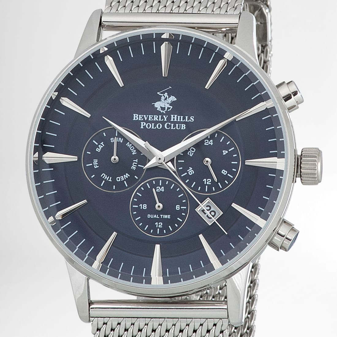 Montre beverly hills polo club bleu deals