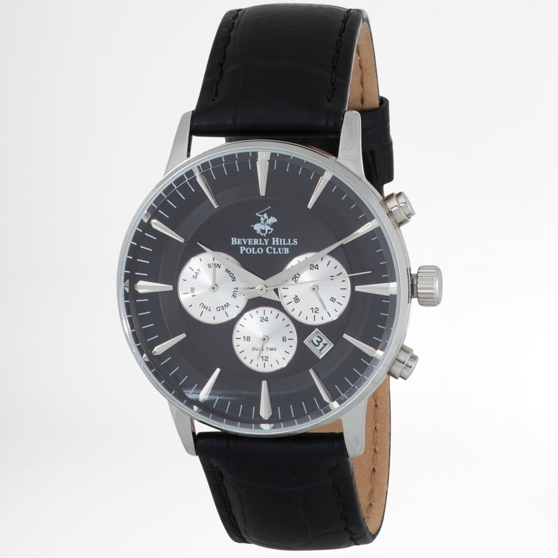 Montre beverly hills best sale polo club cuir noir