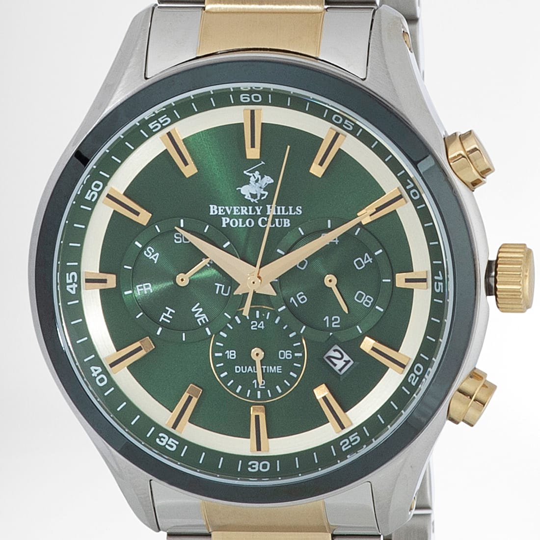 Beverly Hills Polo Club Montre BP3113X Argenté Doré