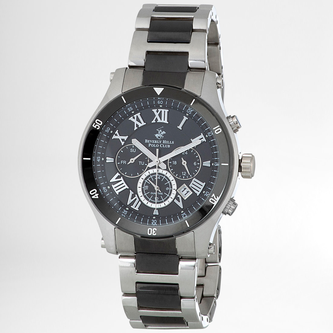 Montre beverly hills polo club acier inoxydable 2025 noir