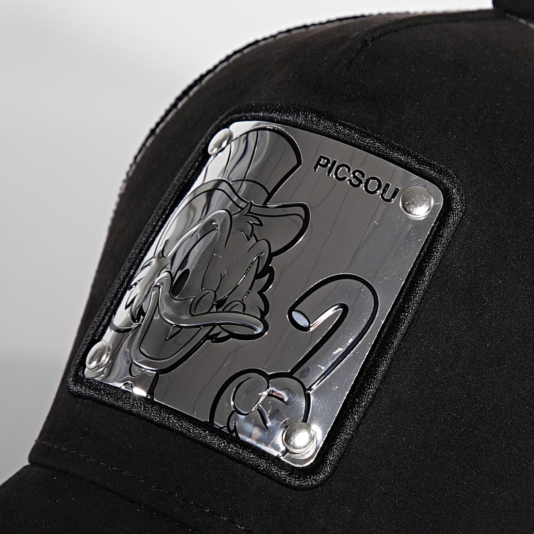 Capslab Casquette Trucker Picsou Noir Argent