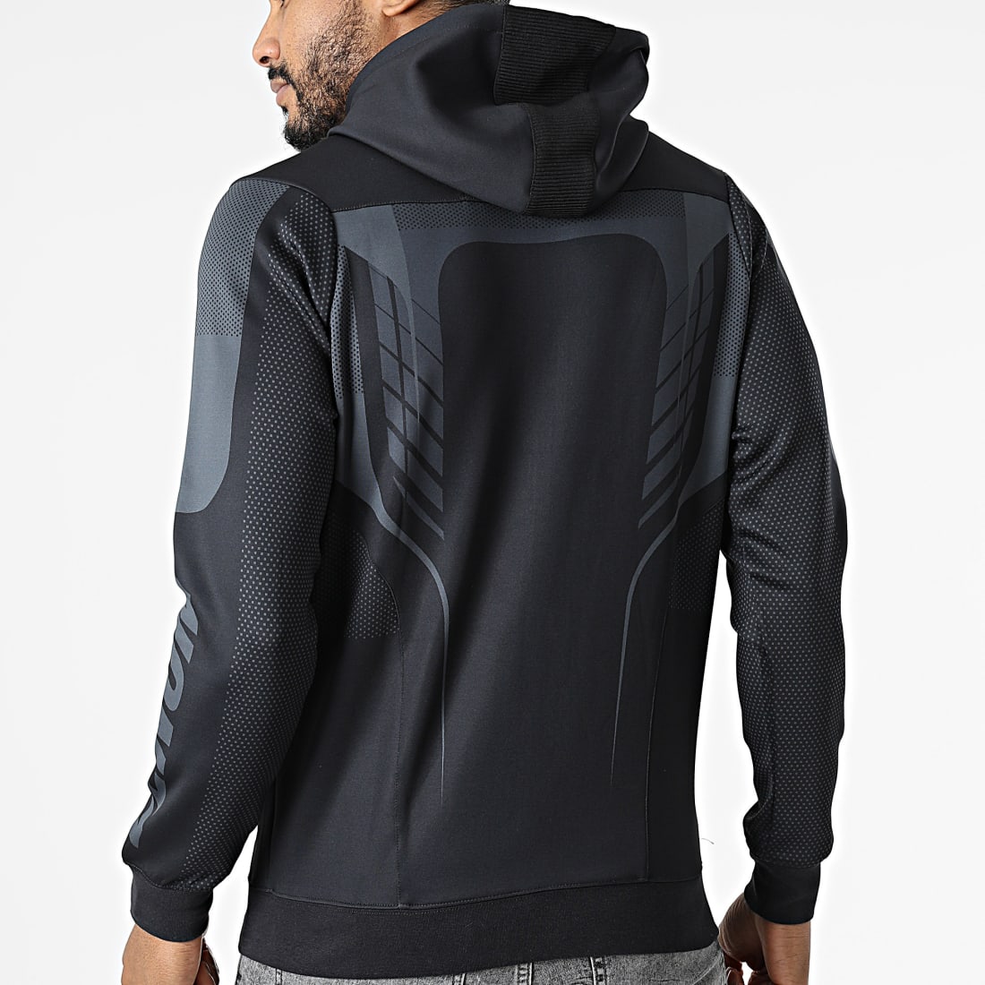 Veste running homme run warm+ 2025 noir