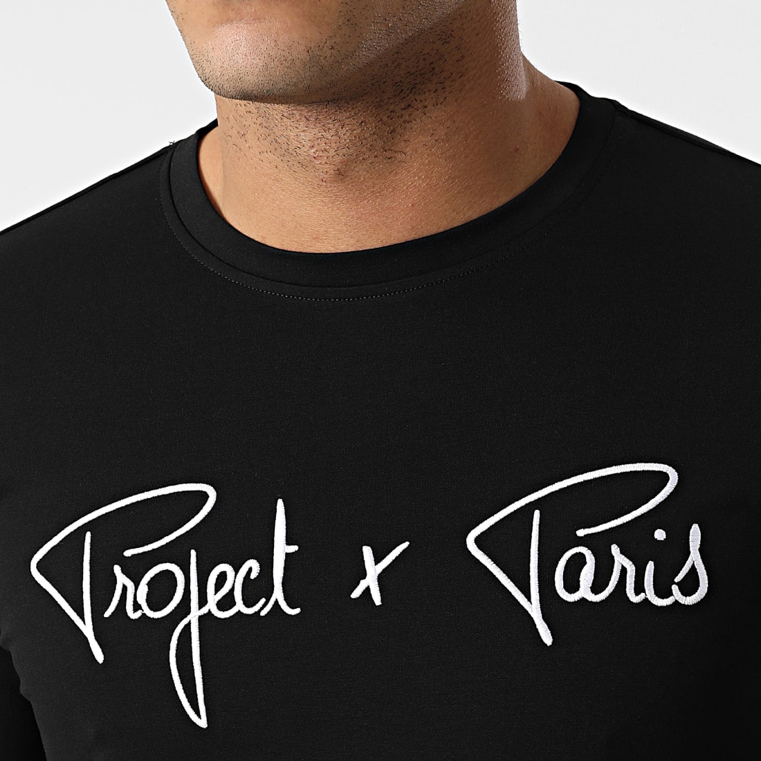 Tee shirt manches longues basique Homme Project X Paris - Noir