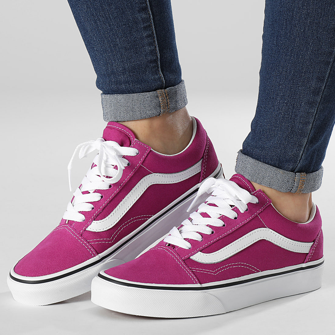 vans rouge fille