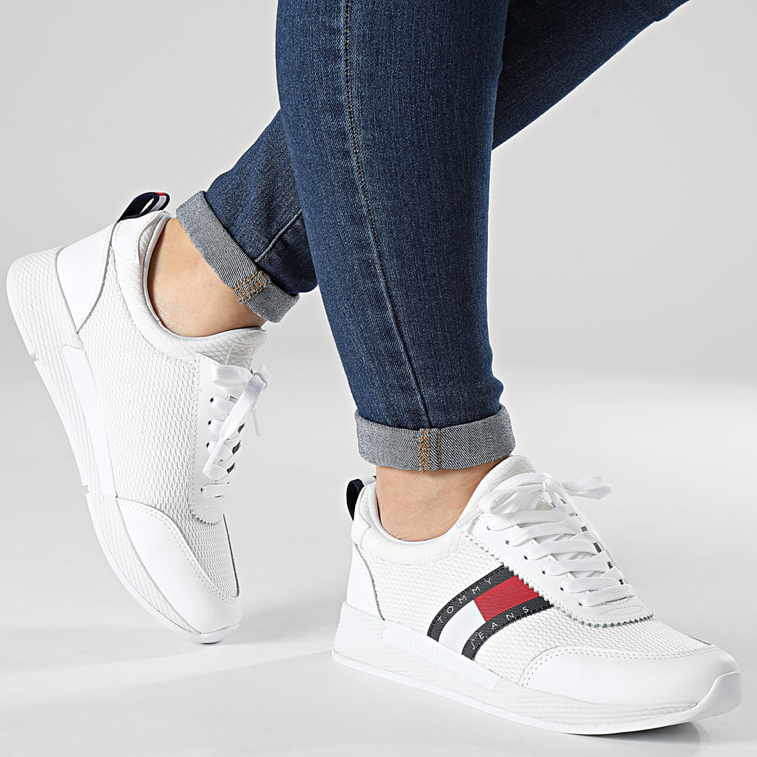 Tommy Jeans Baskets Femme Flexi Runner 1789 White