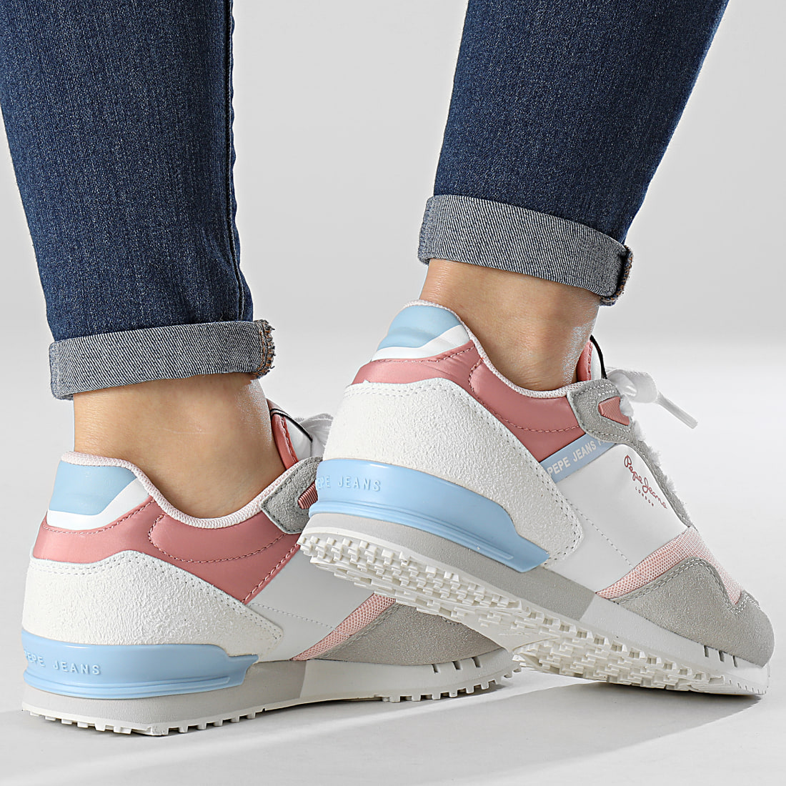 Pepe Jeans Baskets Femme London One PGS30537 Pink