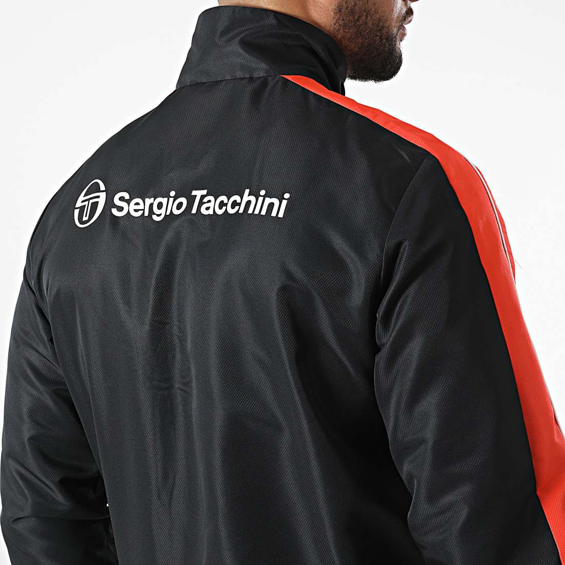Sergio Tacchini - Ensemble De Survetement 39146 Noir Orange - LaBoutiqueOfficielle.com