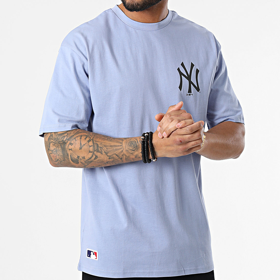 New Era Tricou New York Yankees Logo 12893132 Negru Regular Fit 