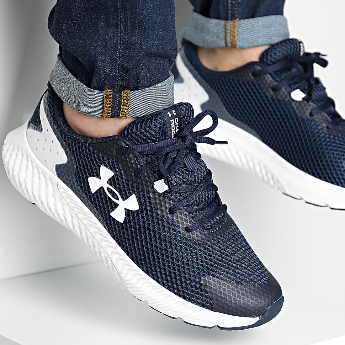 Under Armour Baskets Charged Rogue 3 3024877 Navy White
