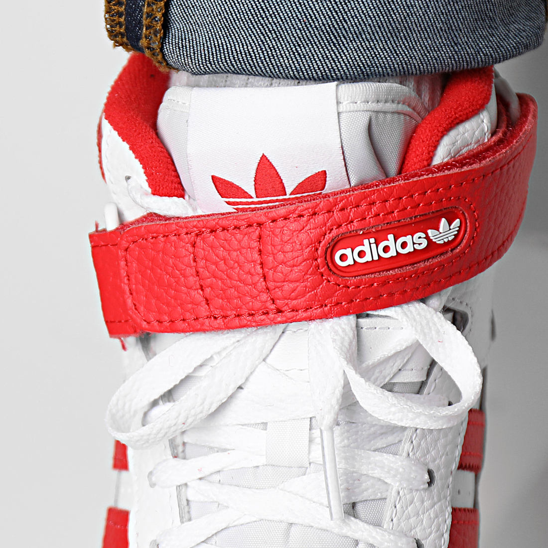 Adidas Originals - Baskets Montantes Forum Mid GY5819 Cloud White Vivid Red 