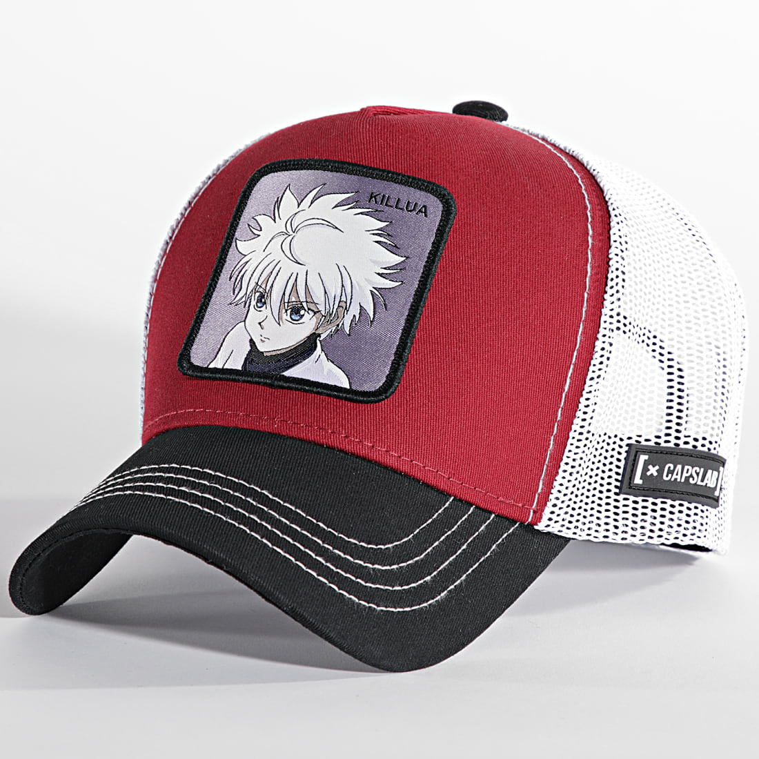 Capslab Casquette Trucker Killua Bordeaux Blanc