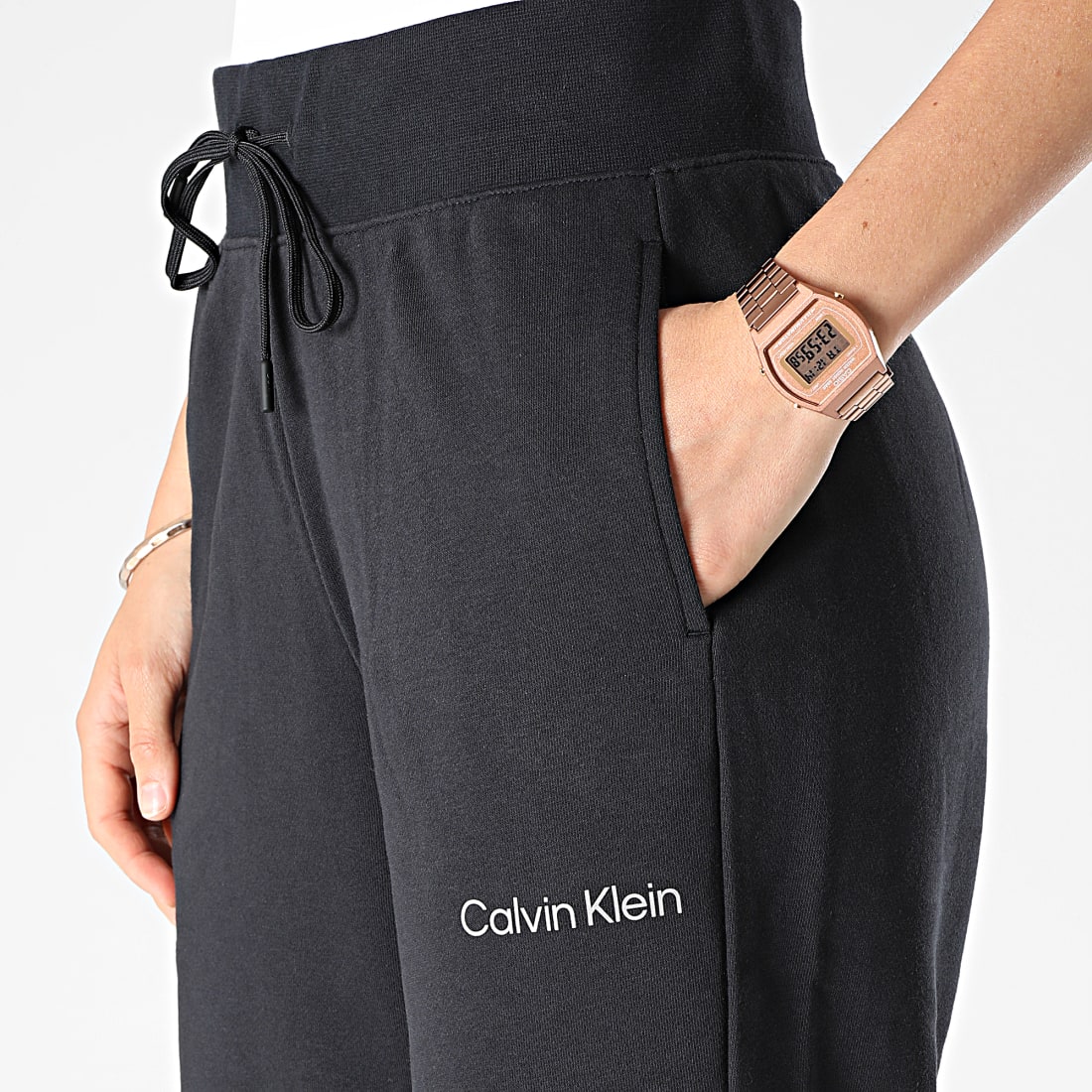 Calvin Klein - Pantalon Jogging Femme GWS2P608 Beige 