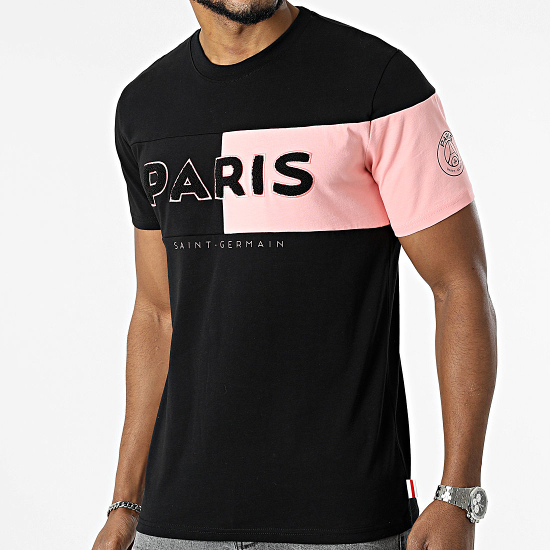 PSG PSG T-shirt Noir Homme PSG P14696 pas cher 