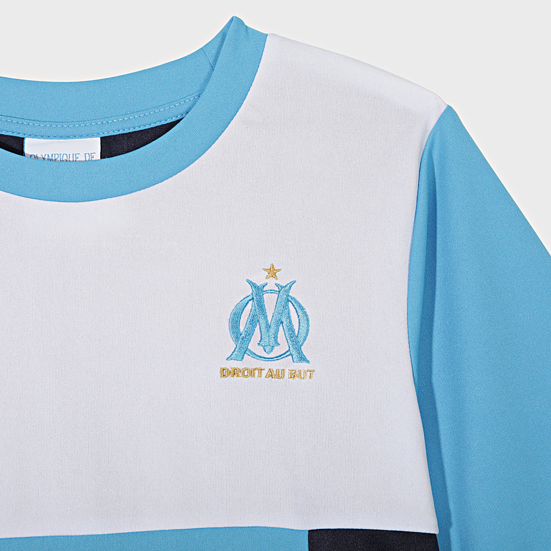 OM Ensemble Tee Shirt Et Short Jogging Enfant Bleu