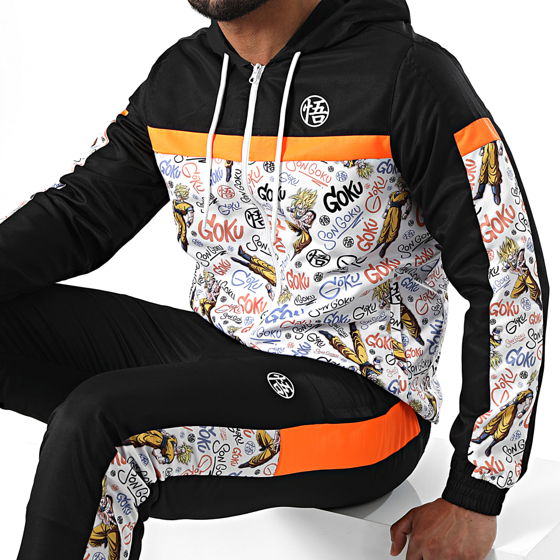 Survêtement Dragon Ball Z Pour Garçon - Jogging à Capuche Motif DBZ, Taille 4 Ans (beige)