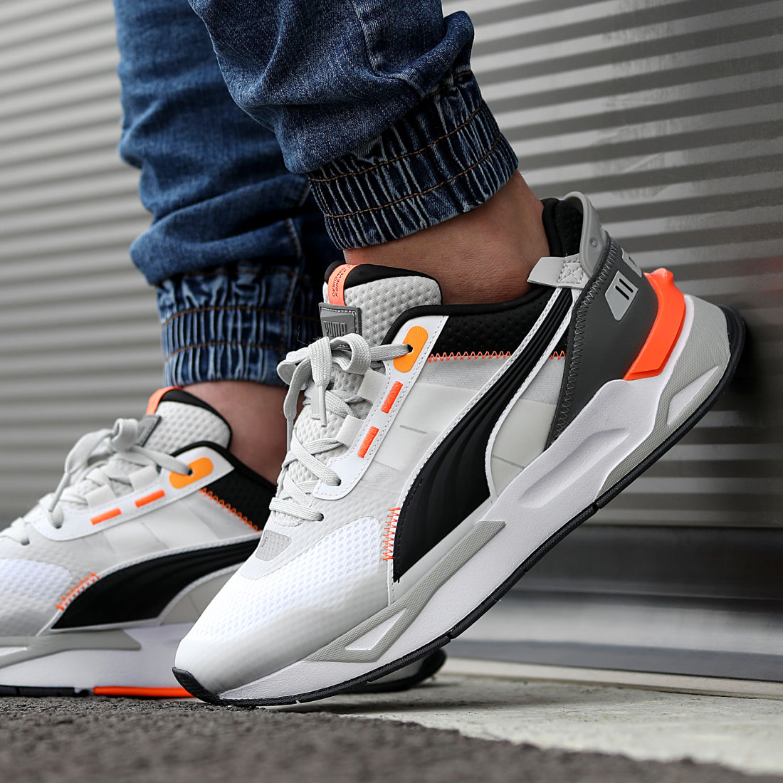 Puma Baskets Mirage Sport Tech 383107 White Black Castlerock