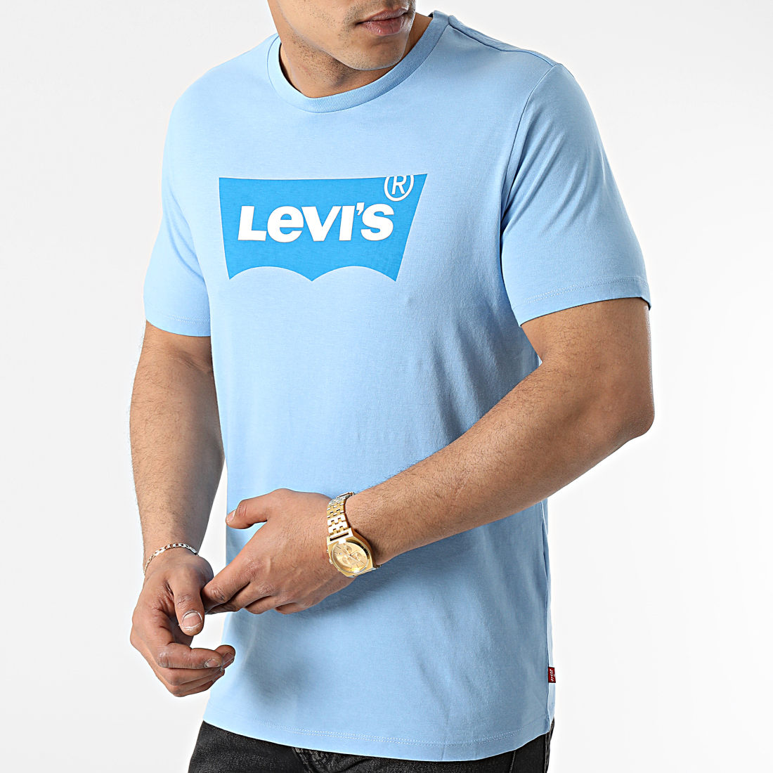Tee shirt levis bleu ciel online