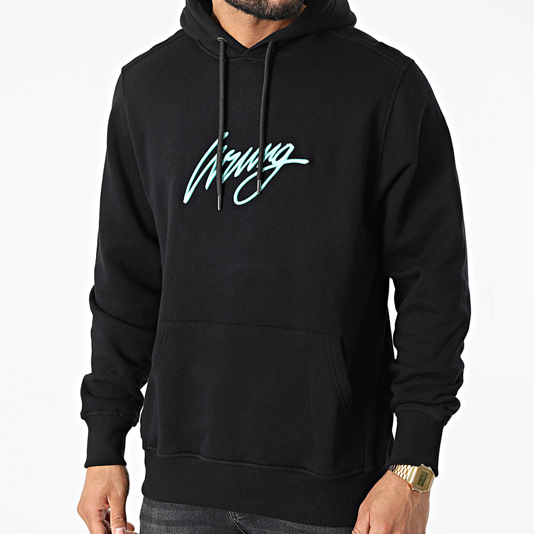 Wrung Sweat Capuche 3D 22 Sign Noir LaBoutiqueOfficielle