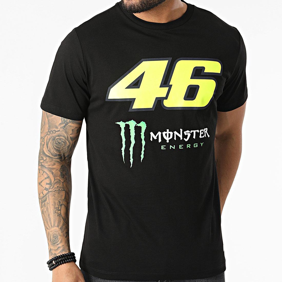 VR46 - Tee Shirt Monster Energy MOMTS434704 Noir 