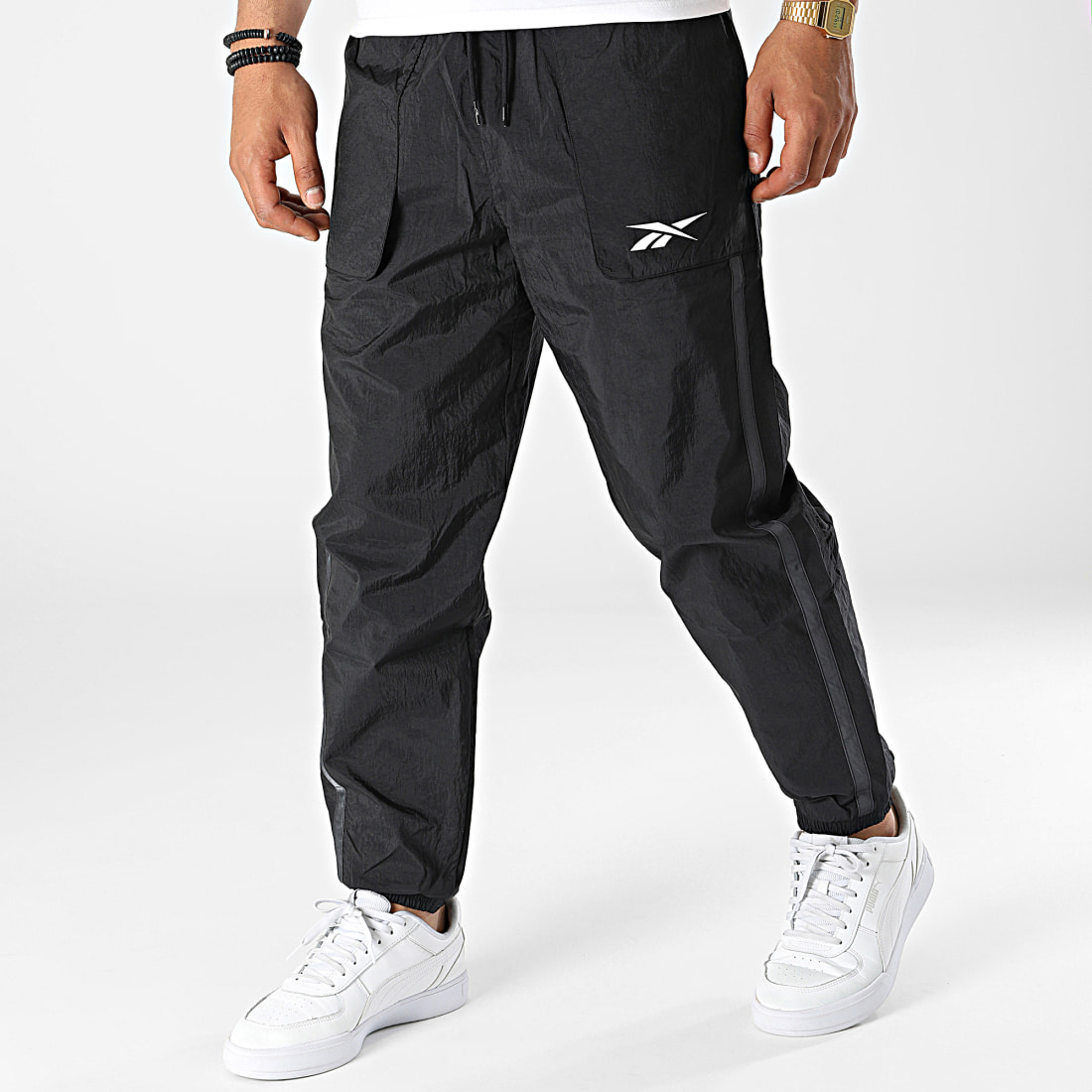 Reebok Pantalon Jogging A Bandes MYT H54328 Noir
