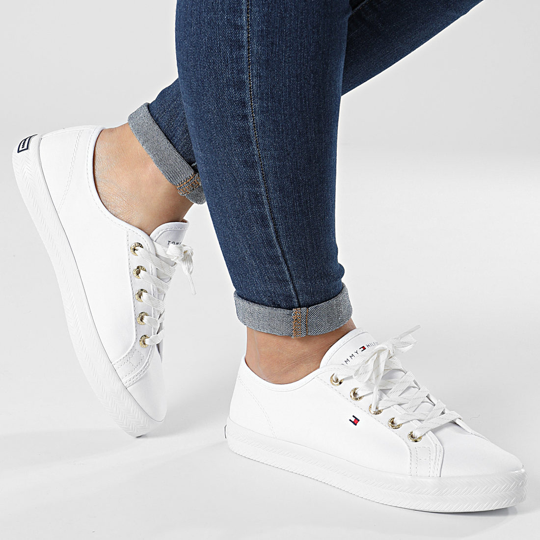 Tommy Hilfiger Baskets Femme Essential Nautical 6512 White