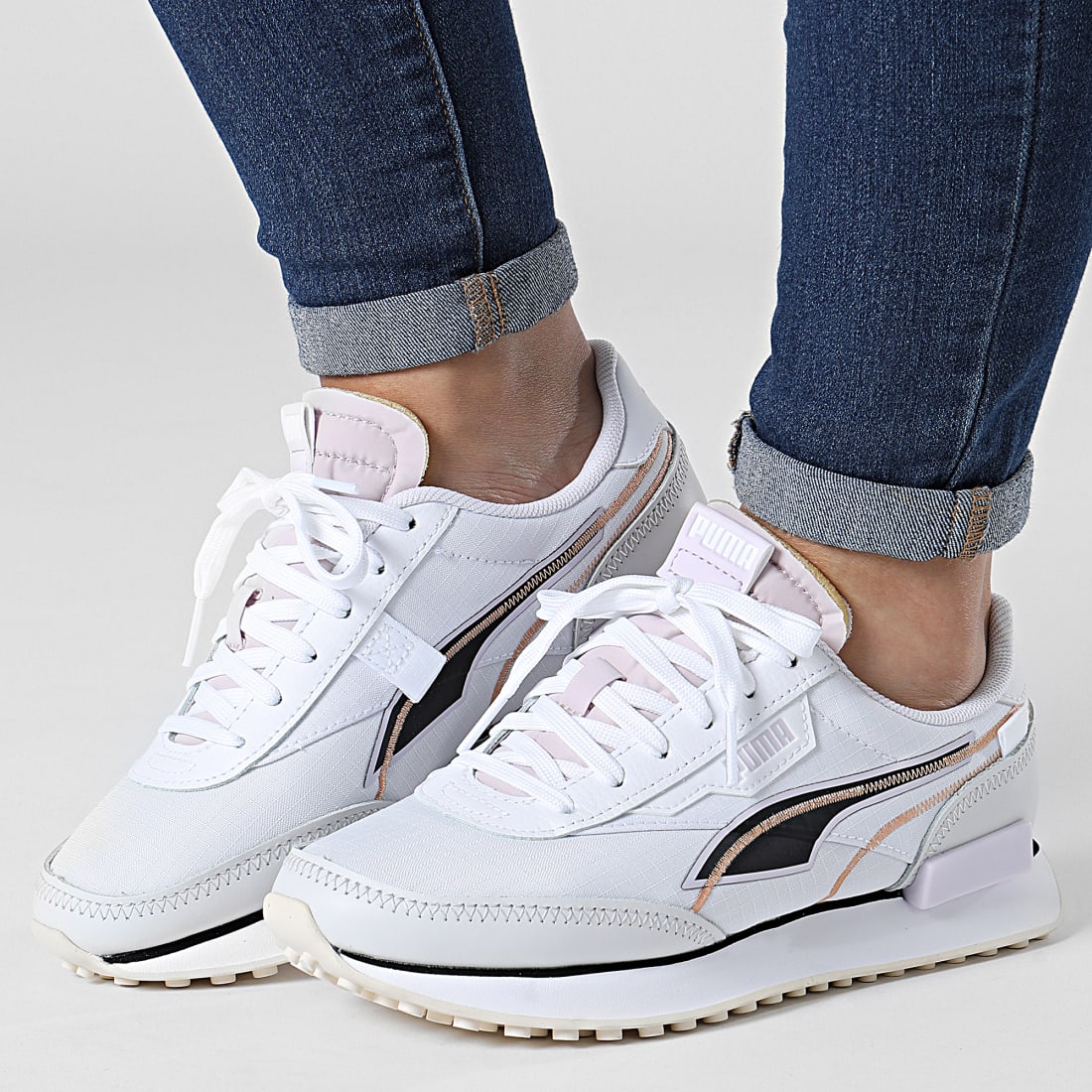 Puma Baskets Femme Future Rider Twofold White Lavender Fog Laboutiqueofficielle Com