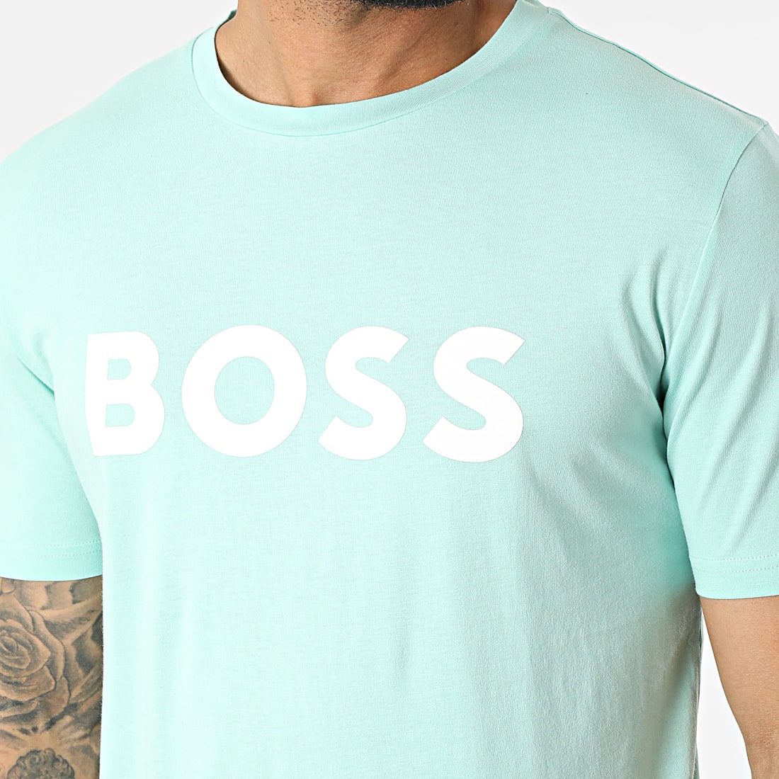 BOSS Tee Shirt 50481923 Turquoise
