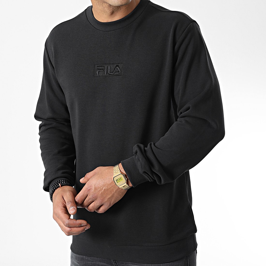 Fila black hotsell line basil sweatshirt