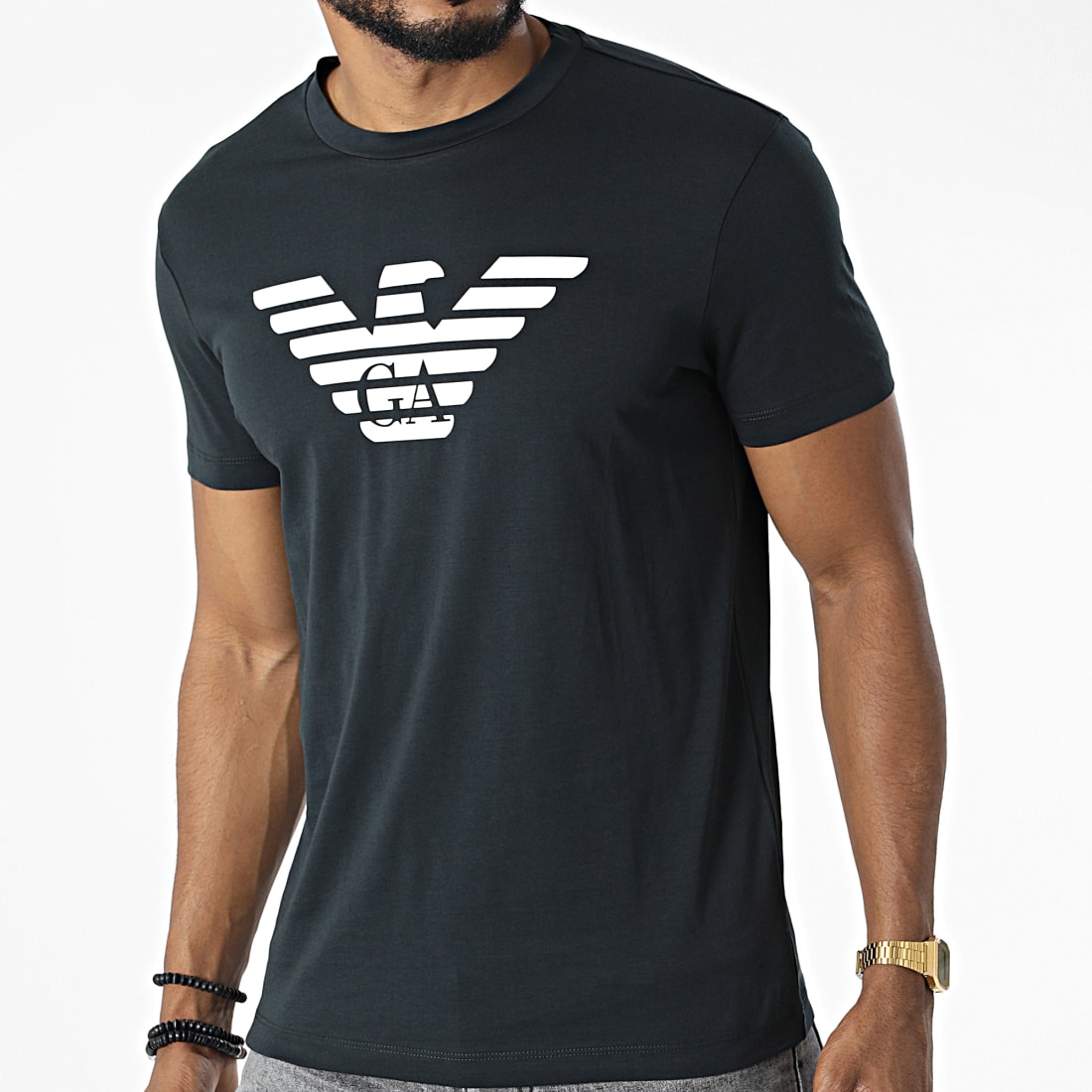 Emporio Armani Tee Shirt 8N1TN51JPZZ Vert Foncé