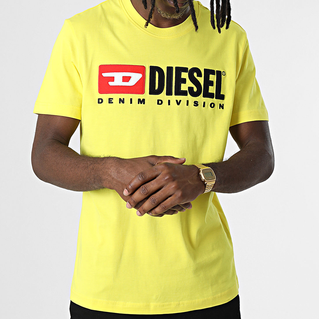 Diesel Tee Shirt A037660AAXJ Jaune