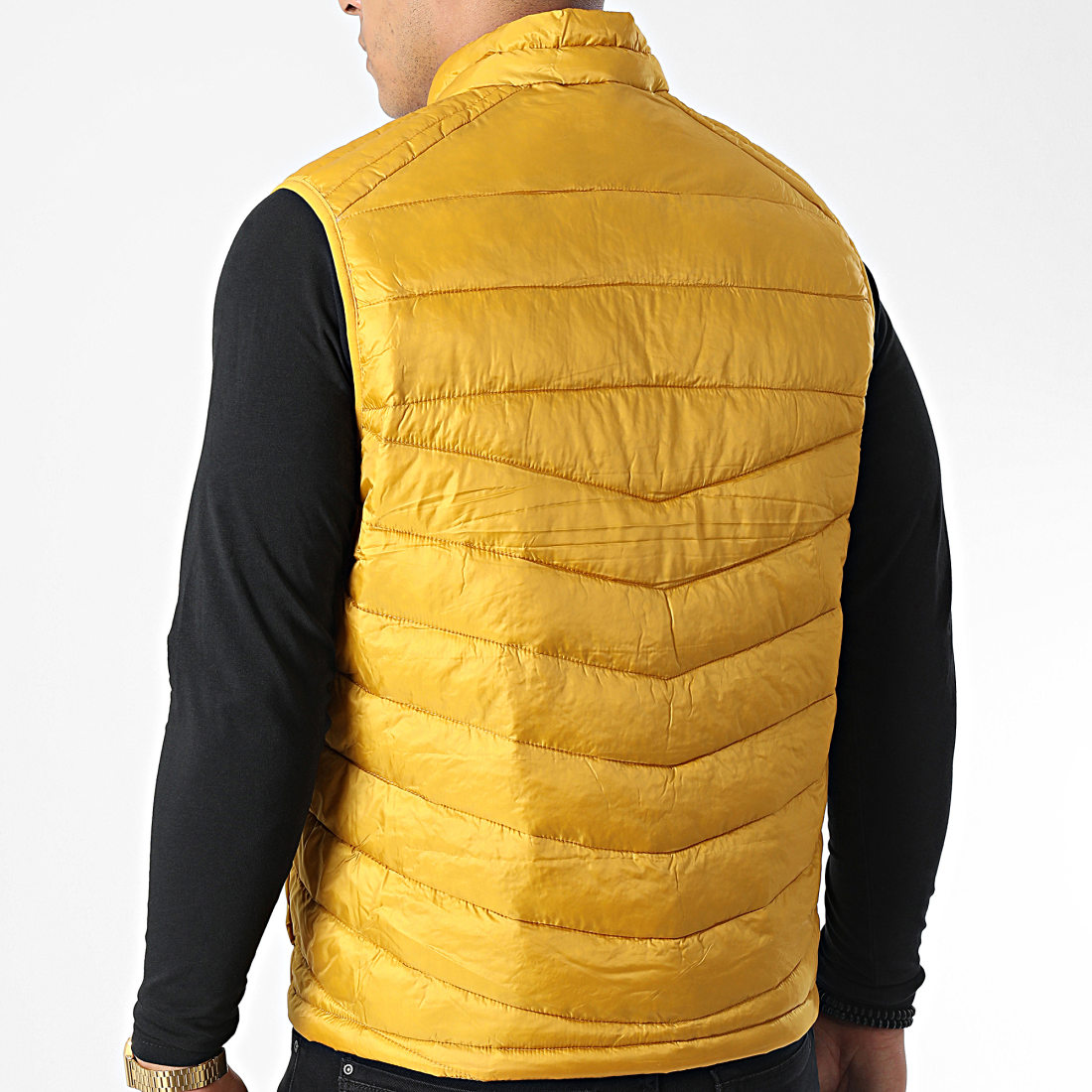 Doudoune sans manche moutarde hot sale