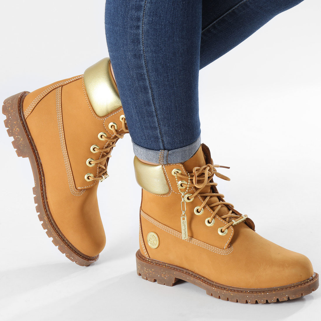 Timberland - Boots Femme 6 Inch Heritage Waterproof A5RS8 Wheat Nubuck