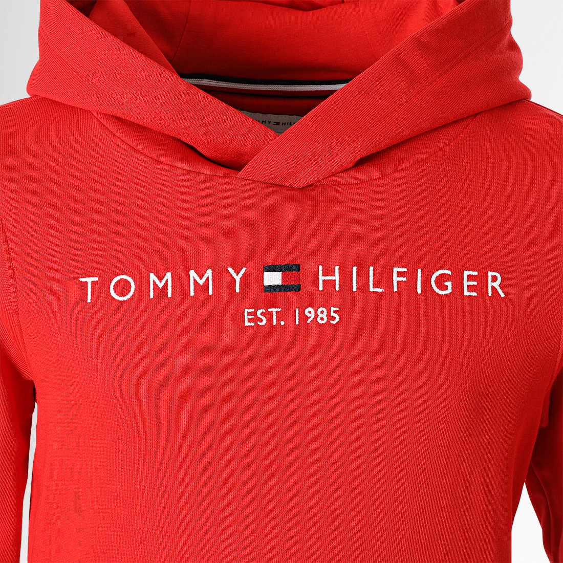 Tommy Hilfiger U ESSENTIAL HOODIE Rouge - Vêtements Sweats Enfant 62,02 €