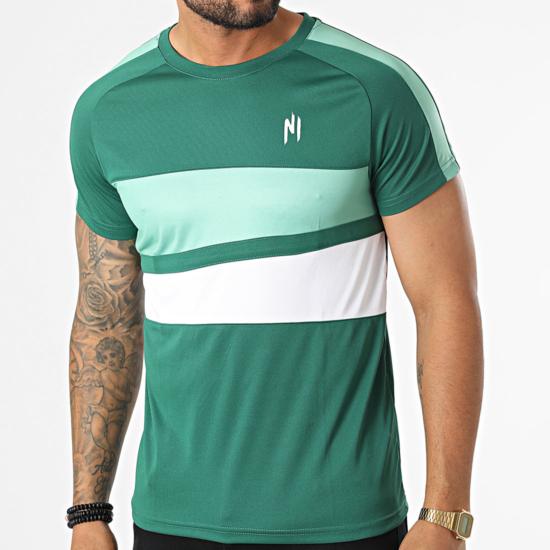 T-Shirt NI Noir/Vert – NI Officiel